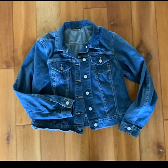 Lands' End Jackets & Blazers - Lands End jean trucker jacket size M